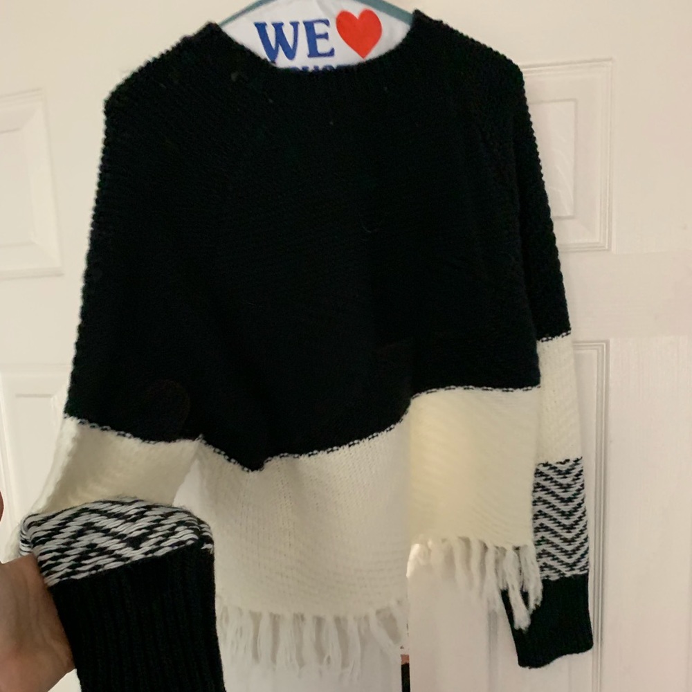 Boho Fringe Sweater